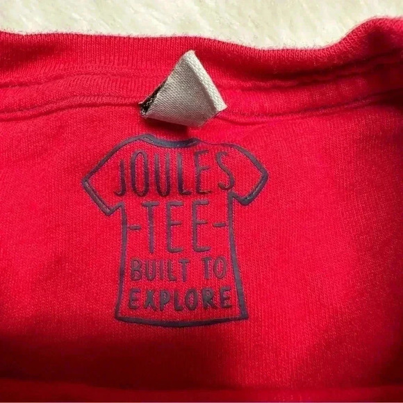 Joules Shirt Crook-adile  Red Long Sleeved Size 6 - Picture 6 of 16